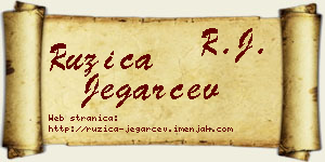 Ružica Jegarčev vizit kartica